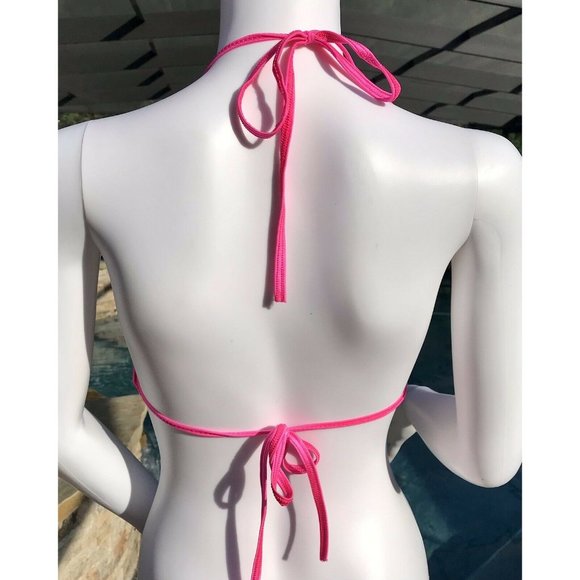 womens swimsuit Mesh Tank Top, Bikini Top Set, Racer back Tank Neon Colors Small - Picture 12 of 12